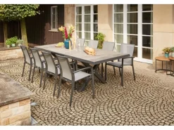 Siena Garden Stapelsessel Velia Alu 56 cm x 66 cm x 89 cm Anthrazit