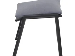 Outlet Siena Garden Valencia Hocker Matt Anthrazit-Salt & Pepper Gestell Aluminium