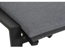 Outlet Siena Garden Valencia Hocker Matt Anthrazit-Salt & Pepper Gestell Aluminium