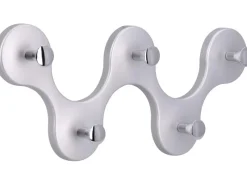 Siro Hakenleiste 01047 Kunststoff Metalleffekt Aluminium Chrom Länge 248 mm