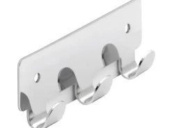 Hot Siro Hakenleiste 1603 Metall Länge 114 mm 3 Haken Chrom Glänzend