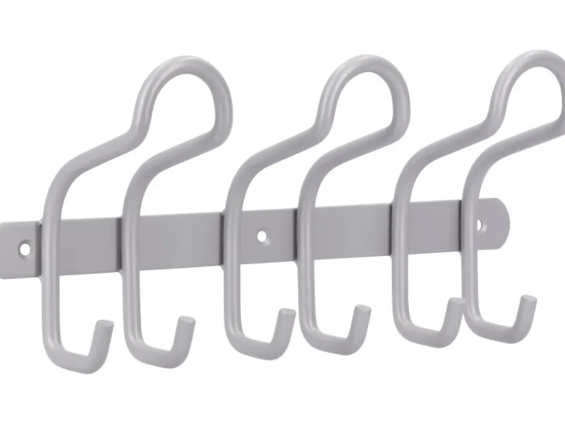 Siro Hakenleiste 1783 Metall Aluminium Länge 300 mm 6 Haken