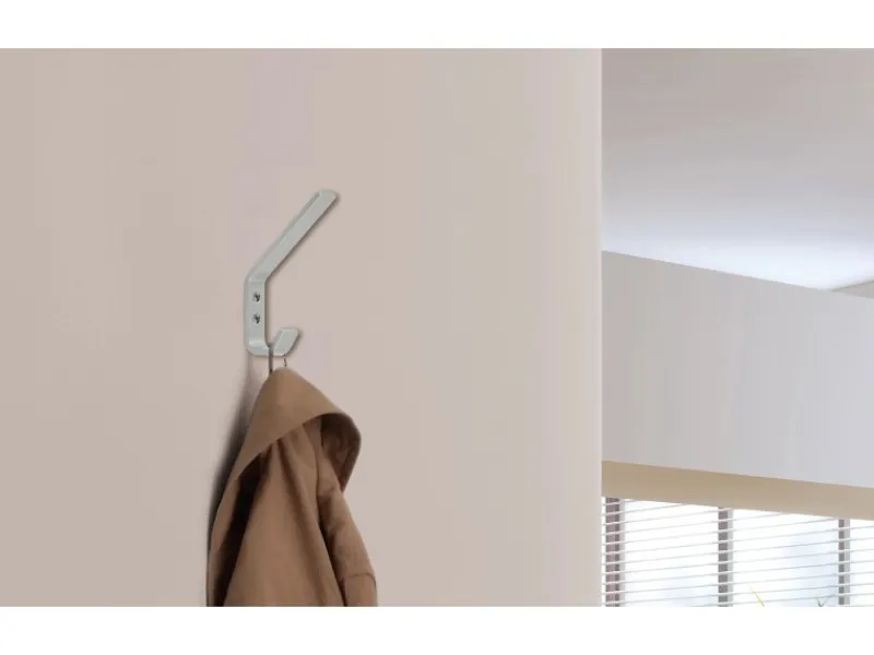 Sale Siro Huthaken Metall Alufarben 2 Aufhänger Lochabstand 16 mm