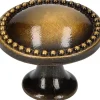 New Siro Möbelknopf 1349 Metall Messingfarbig Antik Ø 25 mm