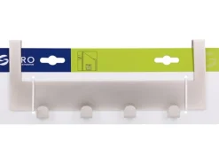 Clearance Siro Türgarderobe 1977 Metall Länge 255 mm 4 Haken Nickel Matt