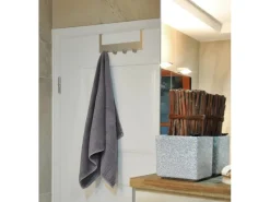 Clearance Siro Türgarderobe 1977 Metall Länge 255 mm 4 Haken Nickel Matt