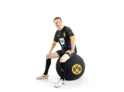 Sitting Ball Hocker BVB VIP 120 l Schwarz