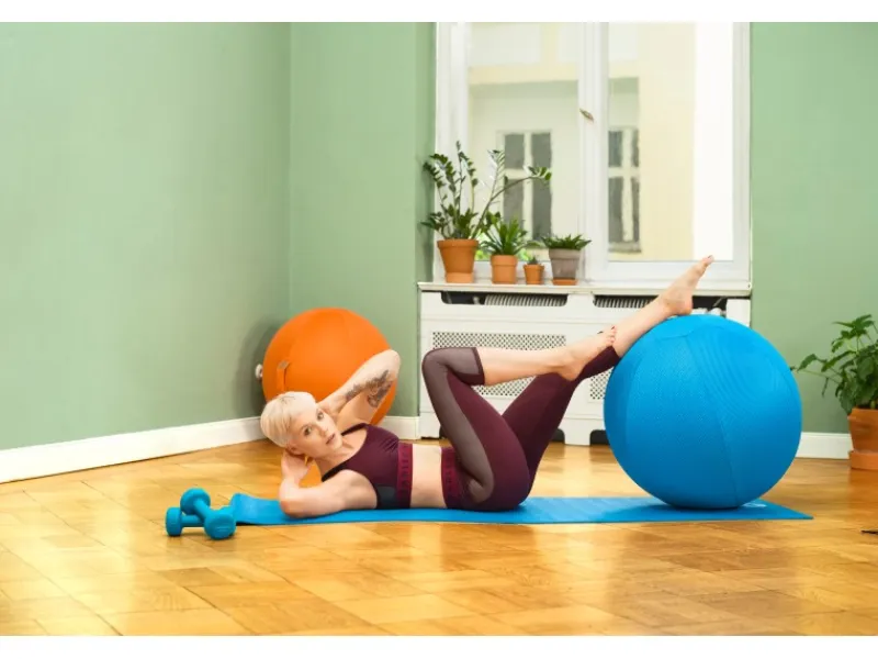 Hot Sitting Ball Hocker Mesh 150 l Petrol