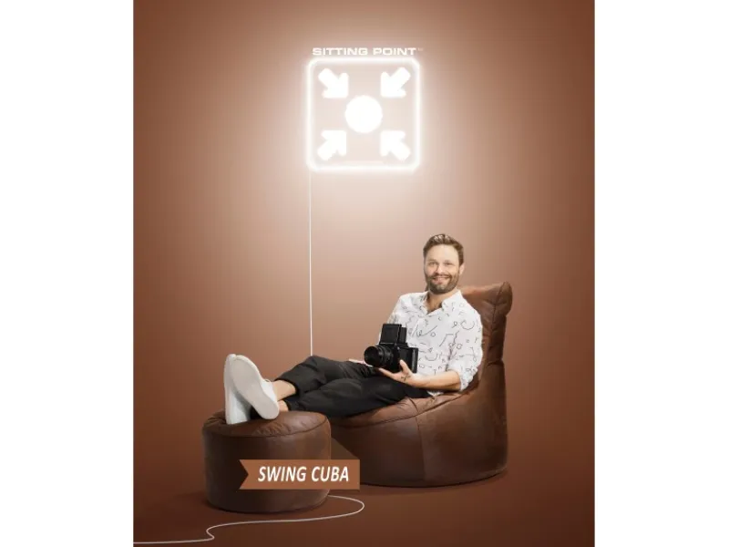 Sitting Point Hocker Cuba 60 l Braun