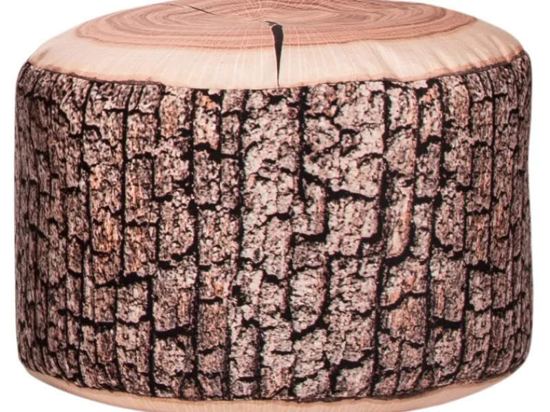 Sitting Point Hocker Wood 60 l Natur Holzoptik-Muster