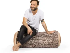 Sitting Point Hocker Wood 100 l Natur Holzoptik-Muster