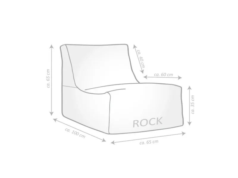 Sitting Point Sessel Rock Korfu 280 l