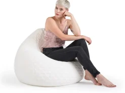 Sitting Point Sitzsack BeanBag Fluffy 220 l Herz-Muster