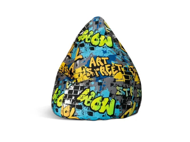 Sitting Point Sitzsack BeanBag Cool 220 l Gelb Bunt