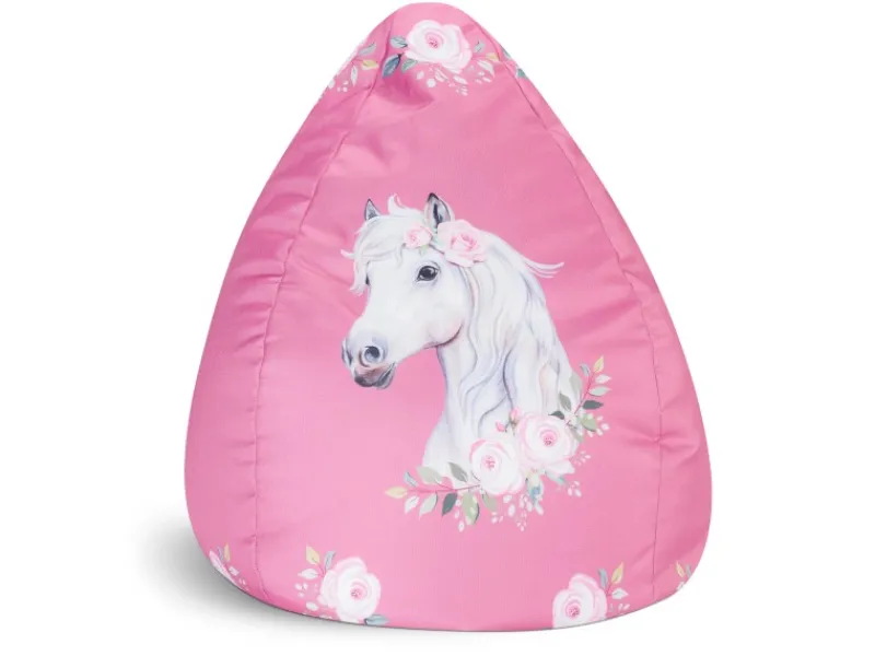 Sitting Point Sitzsack Bean Bag Horse 220 l Rose Bunt