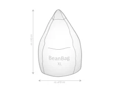 Sale Sitting Point Sitzsack BeanBag Softy 220 l Senf