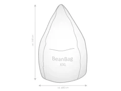 Sitting Point Sitzsack BeanBag Woolly 300 l Natur