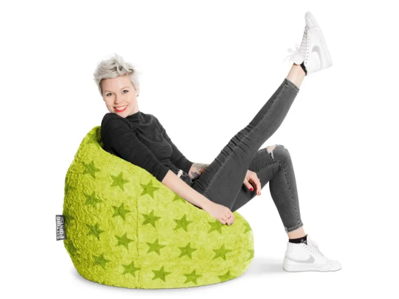Sitting Point Sitzsack BeanBag Fluffy 220 l Sternen-Muster