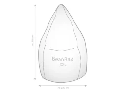 Hot Sitting Point Sitzsack BeanBag Softy 300 l Natur