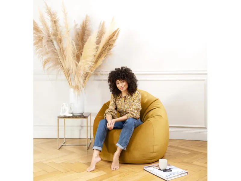 Discount Sitting Point Sitzsack BeanBag Marla 300 l Senf