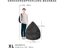 Online Sitting Point Sitzsack Brava BeanBag 220 l Jeansblau