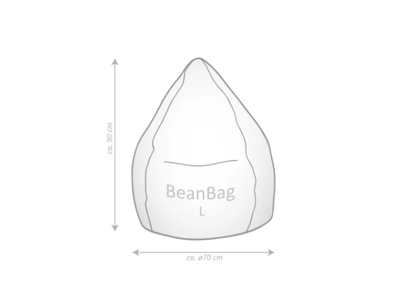 Online Sitting Point Sitzsack Fluffy 120 l Grün