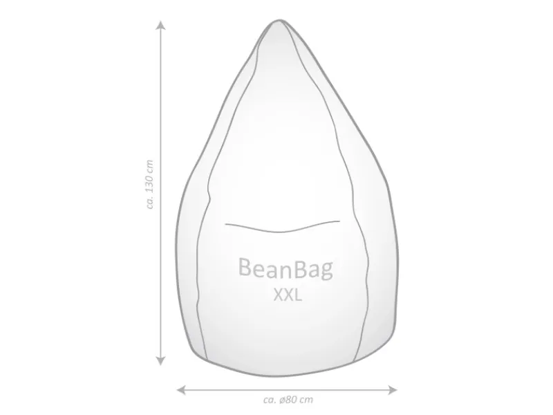 Clearance Sitting Point Sitzsack Jamie 300 l Braun