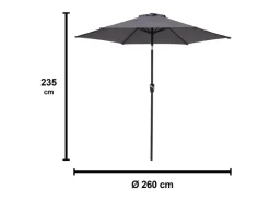 Sitzgruppe Townsville 8-tlg. Aluminium Anthrazit
