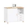 Sale SoBuy Aktenschrank Druckertisch mit 3 Schubladen und 1 Tür Sideboard für Büro ASK07-WN