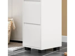 Clearance SoBuy Badezimmerschrank Badschrank mit 3 Schubladen und 4 Fächern 33x90x30cm Weiß BZR29-W