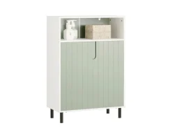 SoBuy Badkommode Badezimmerschrank Midischrank Kommode Sideboard BZR138-GR