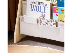 Hot SoBuy Bücherregal Kinderregal mit 4 Stofffächern Zeitungsständer KMB50-N