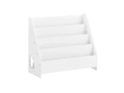 SoBuy Bücherregal Kinderregal mit 4 Offenen Fächer und 1 Ablagefächern KMB32-K-W