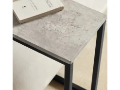 New SoBuy Betttisch Beistelltisch Sofatisch Nachttisch Pflegetisch Grau FBT44-HG