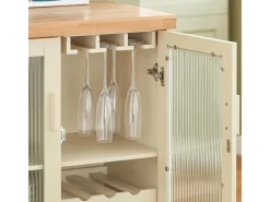 SoBuy Buffet Sideboard Küchenschrank Kommode Mikrowellenschrank FSB81-MI