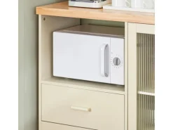 SoBuy Buffet Sideboard Küchenschrank Kommode Mikrowellenschrank FSB81-MI