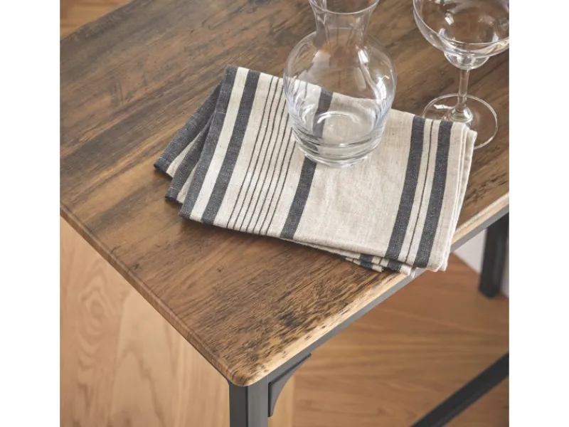 SoBuy Essgruppe Bartisch Set Esstisch mit 2 Stühlen Braun-Schwarz OGT03-XL