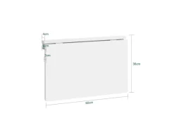 SoBuy Esstisch Klapptisch Küchentisch Wandtisch 60x40cm Weiß FWT03-W