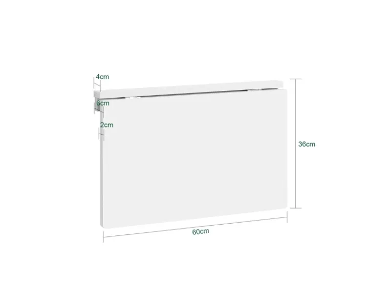 SoBuy Esstisch Klapptisch Küchentisch Wandtisch 60x40cm Weiß FWT03-W
