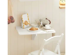 SoBuy Esstisch Klapptisch Küchentisch Wandtisch 60x40cm Weiß FWT03-W