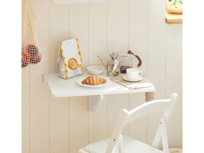 SoBuy Esstisch Klapptisch Küchentisch Wandtisch 60x40cm Weiß FWT03-W