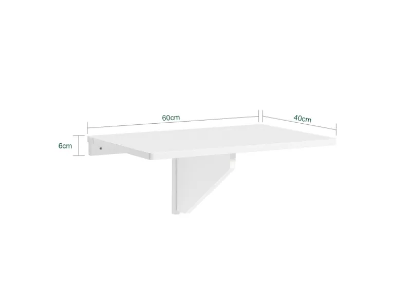 SoBuy Esstisch Klapptisch Küchentisch Wandtisch 60x40cm Weiß FWT03-W