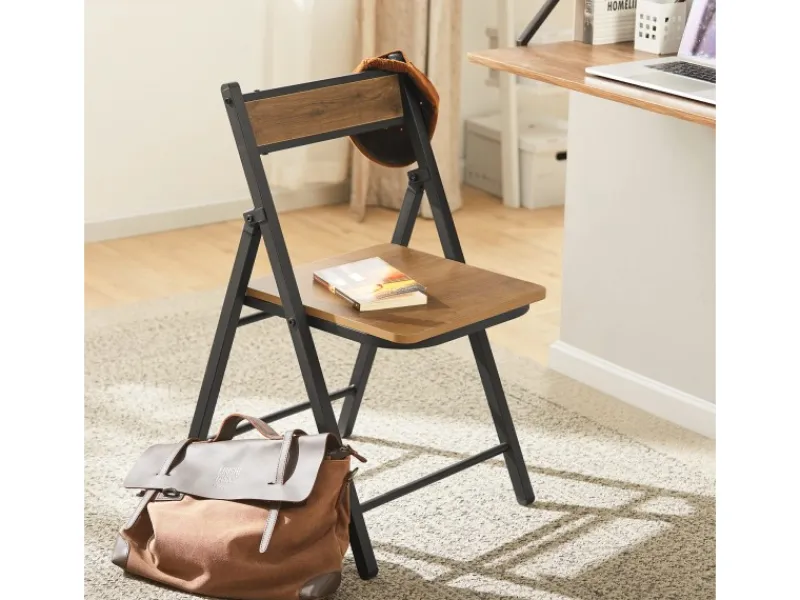 Discount SoBuy Esszimmerstuhl Klappstuhl Küchenstuhl mit Lehne 46x80x48cm Vintage FST88-PF