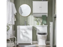 SoBuy Hängeschrank Badezimmerschrank Wandschrank Küchenschrank BZR84-W