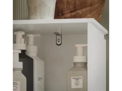 SoBuy Hochschrank Badregal Badezimmerschrank Badezimmermöbel BZR127-W