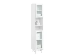 Online SoBuy Hochschrank Badschrank Badregal Badezimmerschrank Weiß BZR118-W
