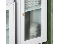 Online SoBuy Hochschrank Badschrank Badregal Badezimmerschrank Weiß BZR118-W