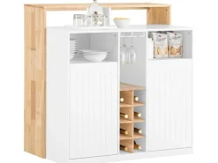SoBuy Kücheninsel Küchenschrank Kommode Sideboard Buffet KNL07-WN