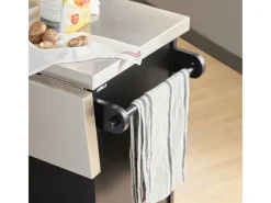 Best SoBuy Kücheninsel Küchenwagen Küchenschrank Servierwagen Schwarz FKW71-SCH