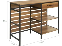 Hot SoBuy Kücheninsel Sideboard Kommode Küchenschrank Flurschrank Vintage FSB71-PF